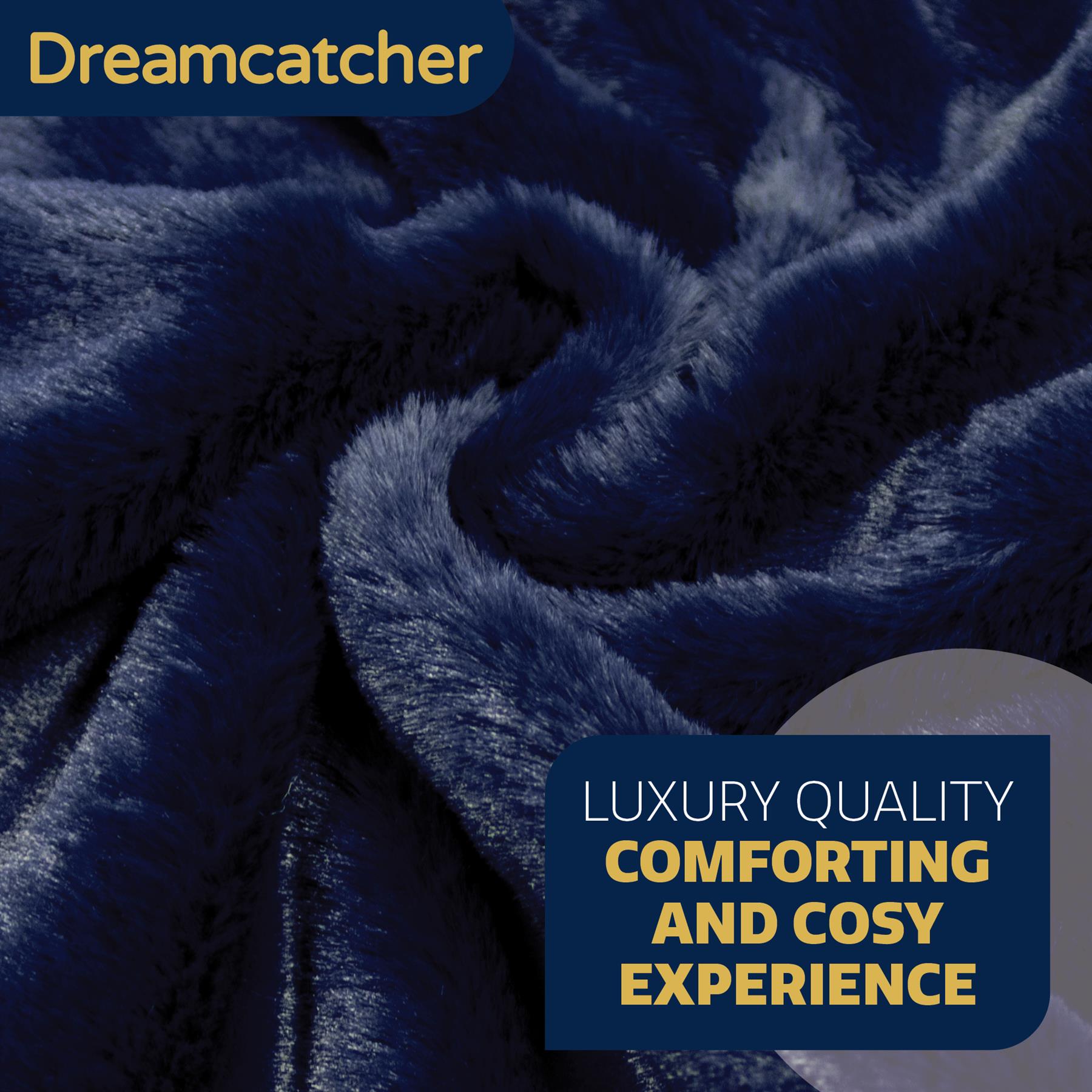 Dreamcatcher Blanket Throw Faux Fur Warm Fleece Over Bed Sofa Travel 160x130cm - Picture 26 of 57