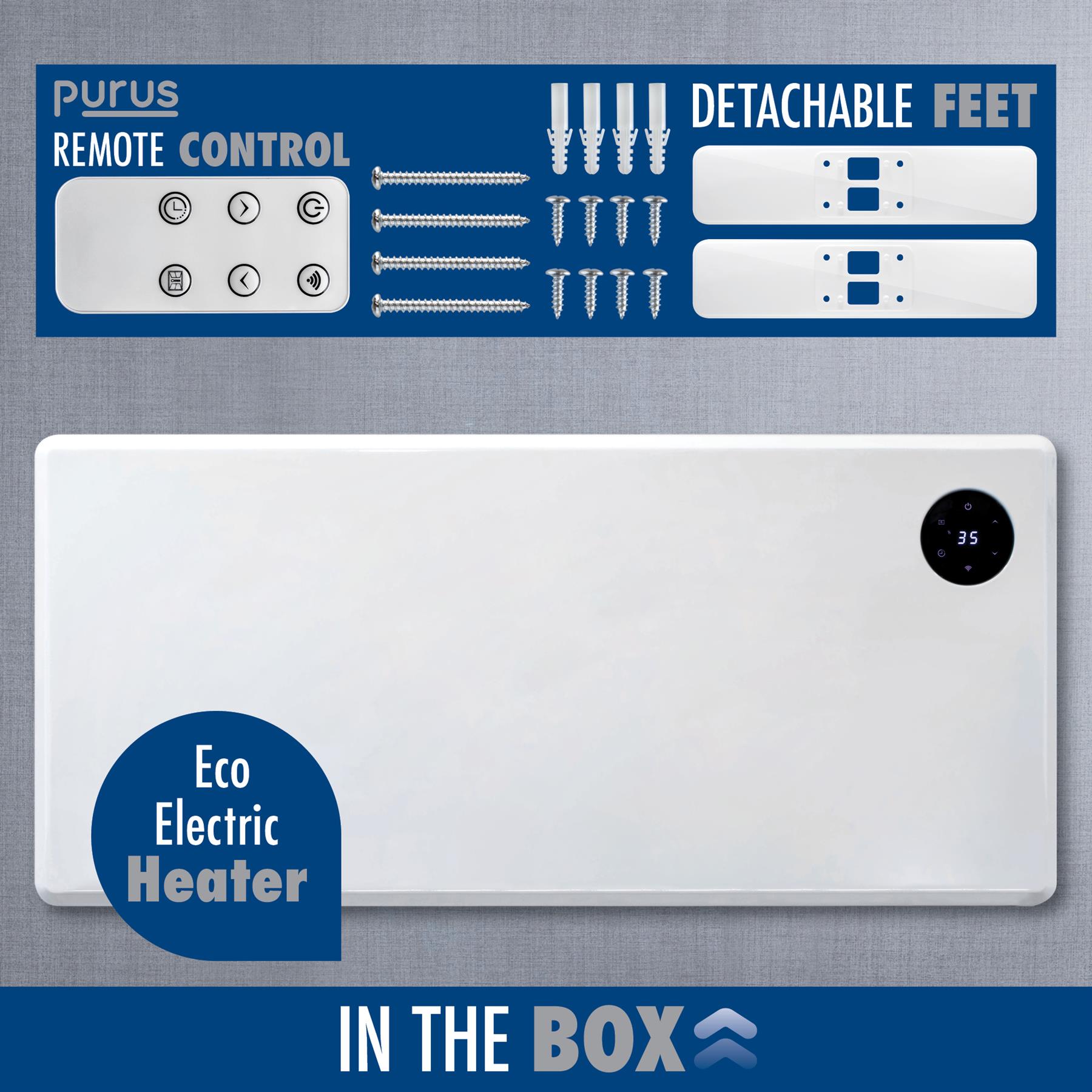 WIFI Electric Panel Heater Wall Mounted or Portable Heater Timer & Thermostat - Picture 45 of 55