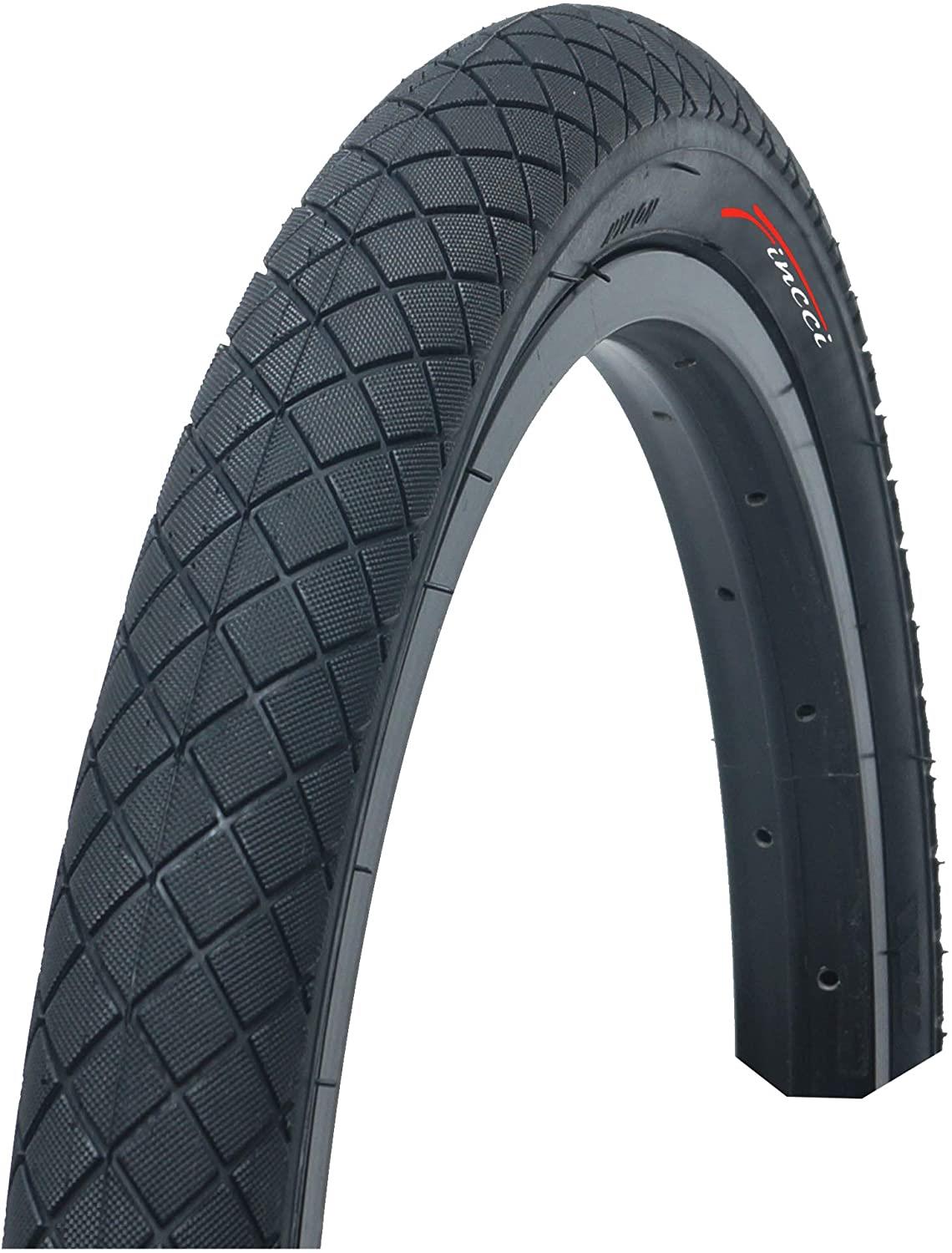 2 x Fincci 20/" x 1.95/" Bike Bicycle BMX Tyres High Quality Black Pair