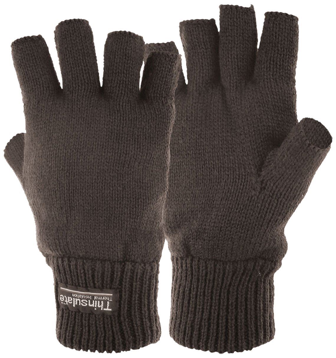 Homme Thermal Tricoté Mitaines Hiver Gants Thinsulate Doublé taille M//L L//XL