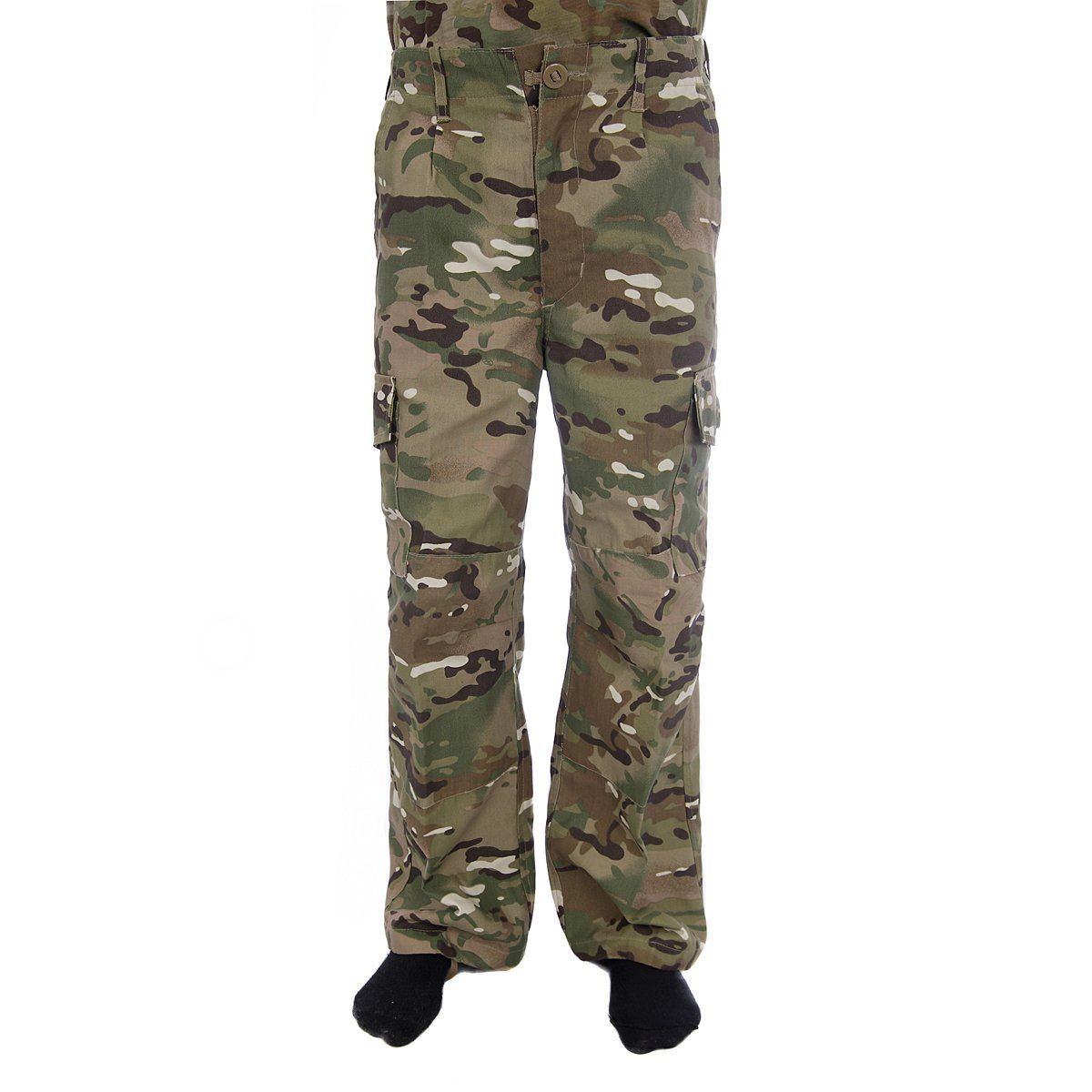 KOMBAT UK BTP Nero Da Uomo Combat Pantaloni-Camouflage Mimetico Esercito Militare