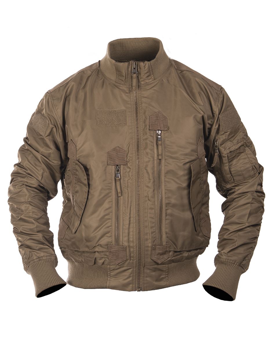 Mil-Tec US Tactical aviateur Veste Noir Impermeable Veste