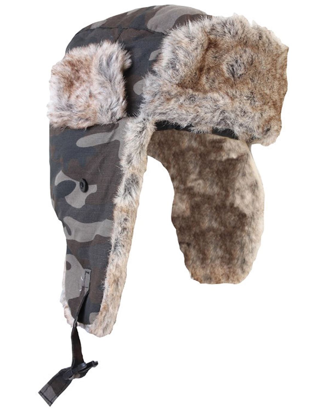 kombat fur hunting hat acrylic fur inside with polycotton rip