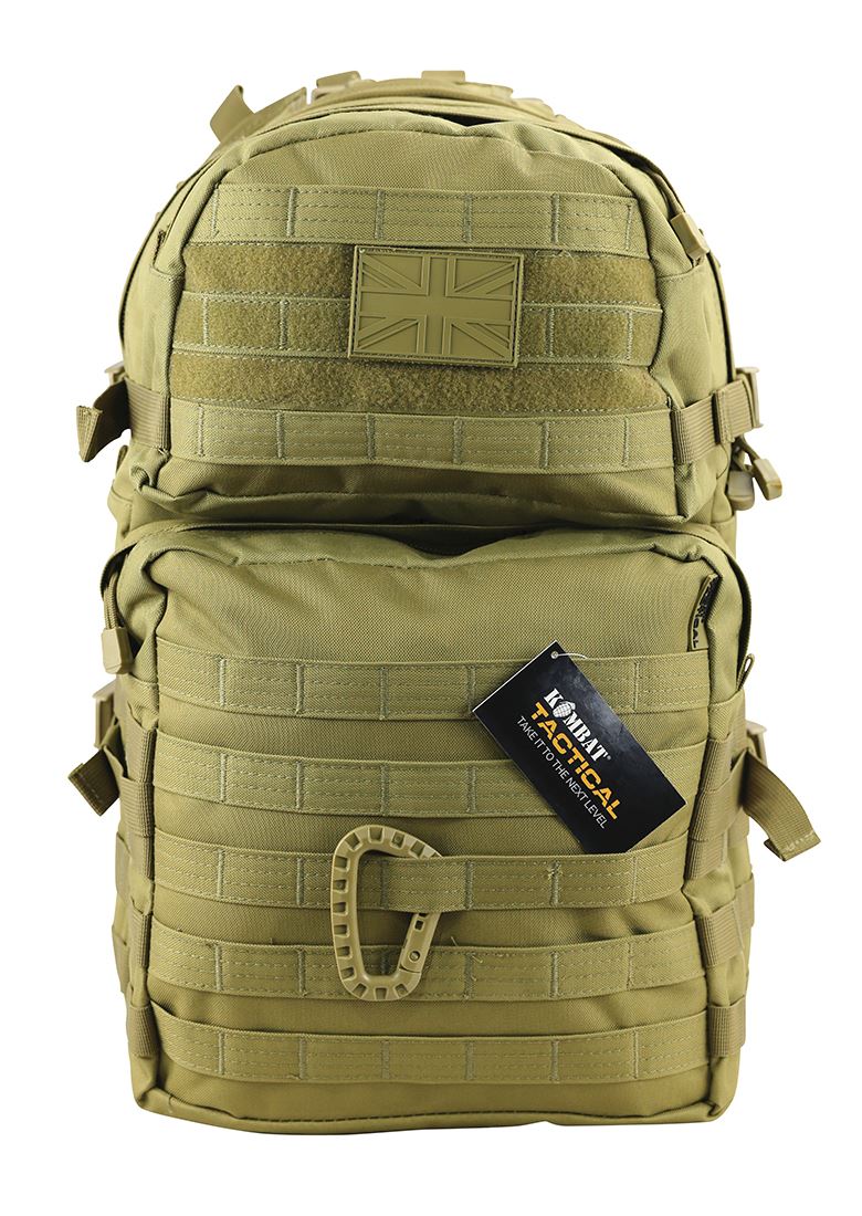 KOMBAT 40 LITRE RUCKSACK MEDIUM MOLLE ASSAULT PACK MILITARY ARMY CADET