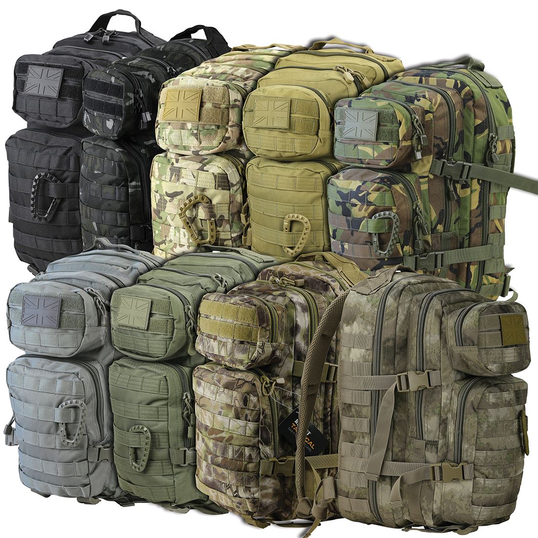 KOMBAT 28 litri Zaino piccolo MOLLE assalto pack Zaino ESERCITO CADETTO MILITARE