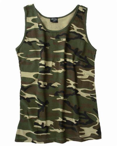 MIL-TEC Esercito Canottiera Gilet Da Combattimento Caccia Pesca Mimetico tute da militare Tee