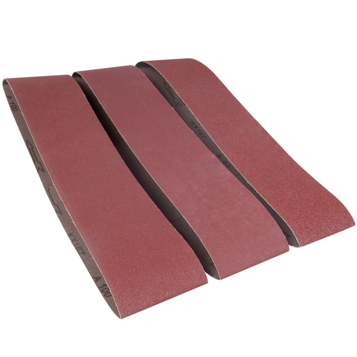Sanding Belts 75 X 533Mm 5Pk 80 Grit Silverline 433236