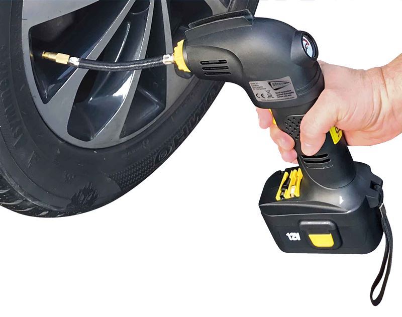 Cordless Rechargeable 12V Tyre Inflator Airbed Bike Tyre 4x4 Car
