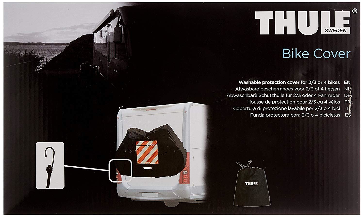 Thule 4 Bike Cover Black Bike Rack Cover 4 Bikes Caravan Motorhome