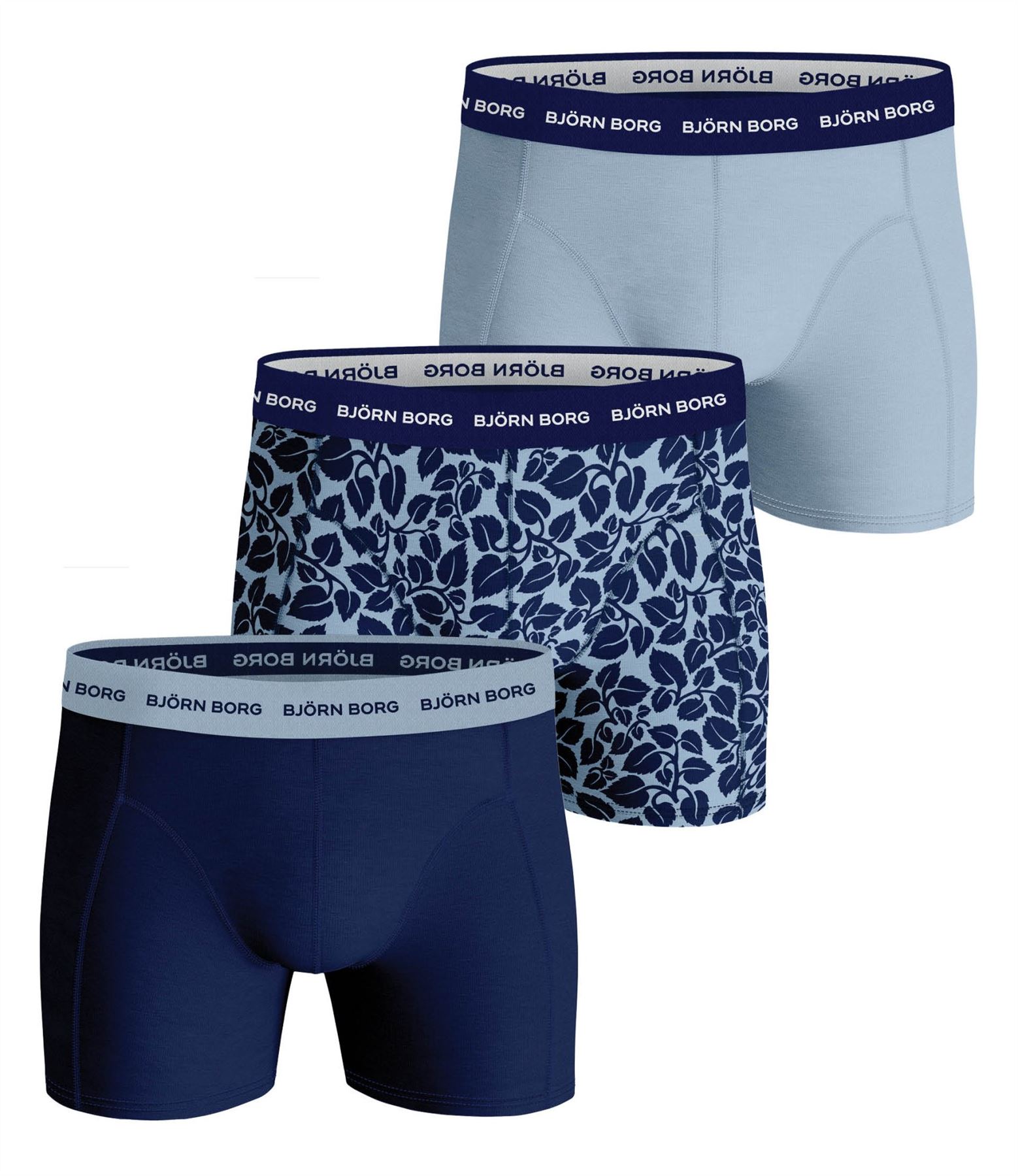 Bjorn Borg Men's Boxer Shorts 3 Pack ~ Essential blue | eBay