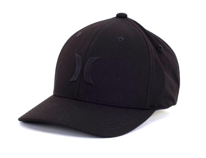 Hurley Cap Flexfit Mens H20 Dri Tideline Black - Picture 3 of 6