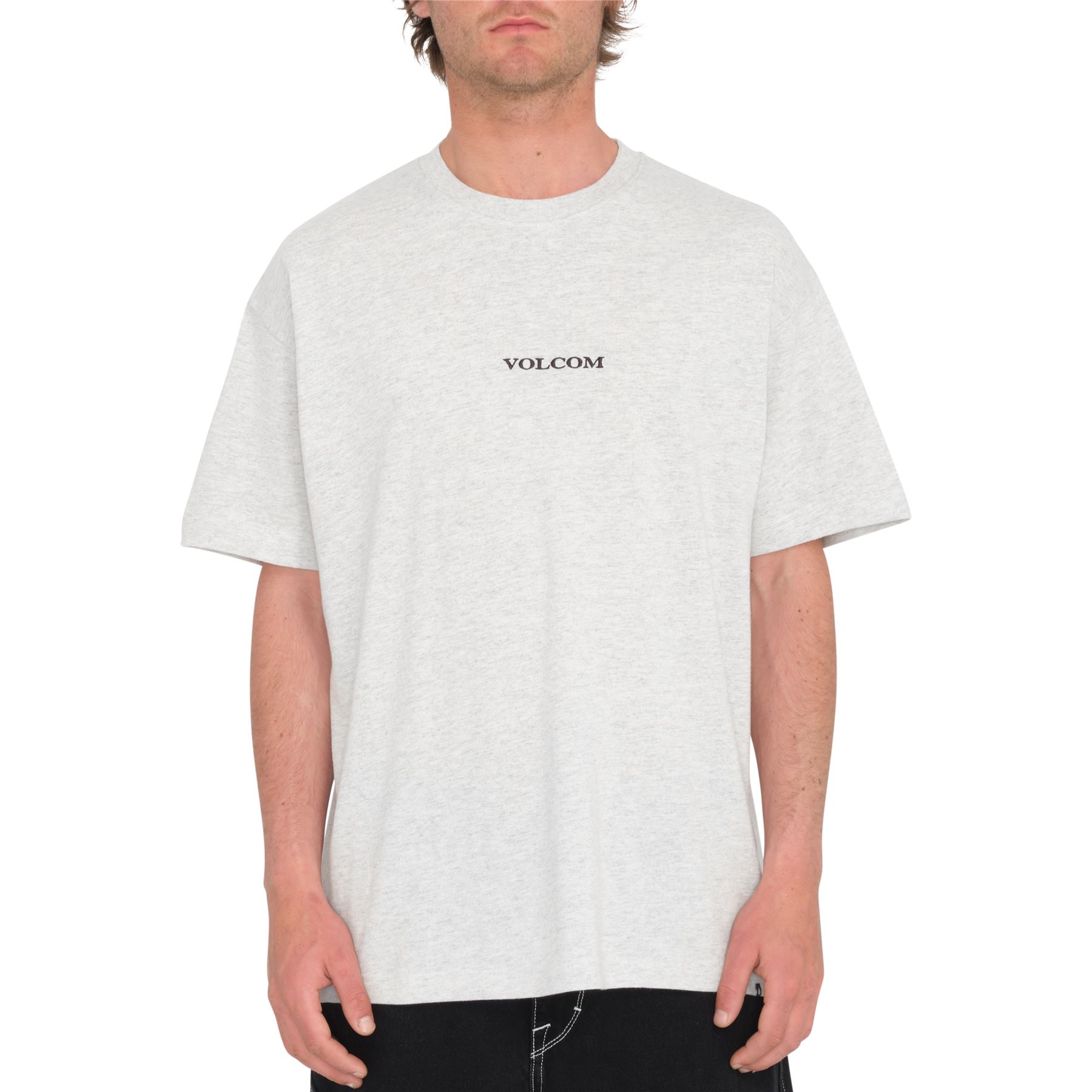 Volcom tshirt short sleeve mens cotton crew neck Stone grey