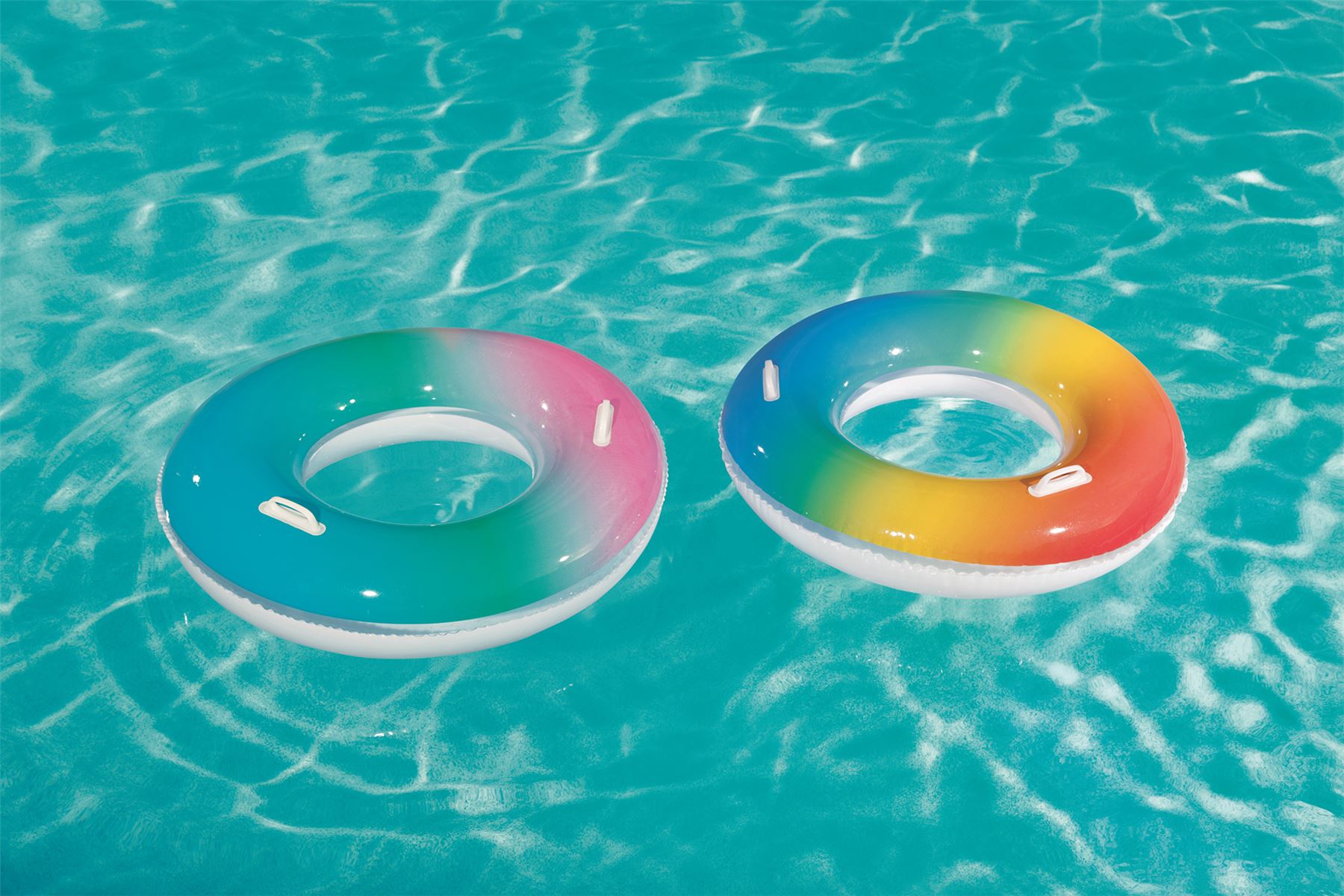 Bestway Inflatable Rainbow Swim Ring 91cm / 36" eBay