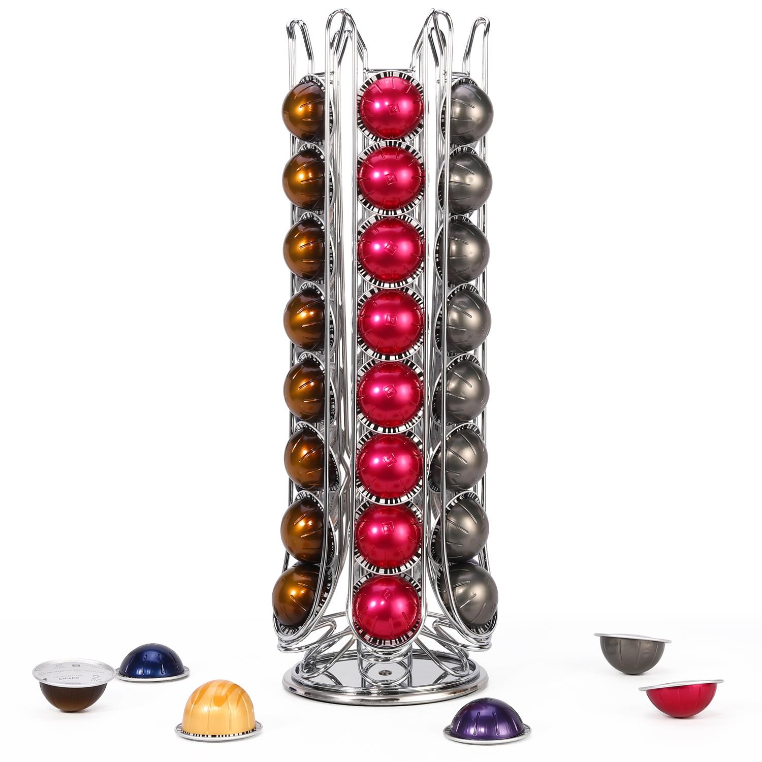 Vinsani 48 Coffee Pod Holder Rotating for Nespresso Vertuo Vertuoline Capsules - Picture 14 of 25