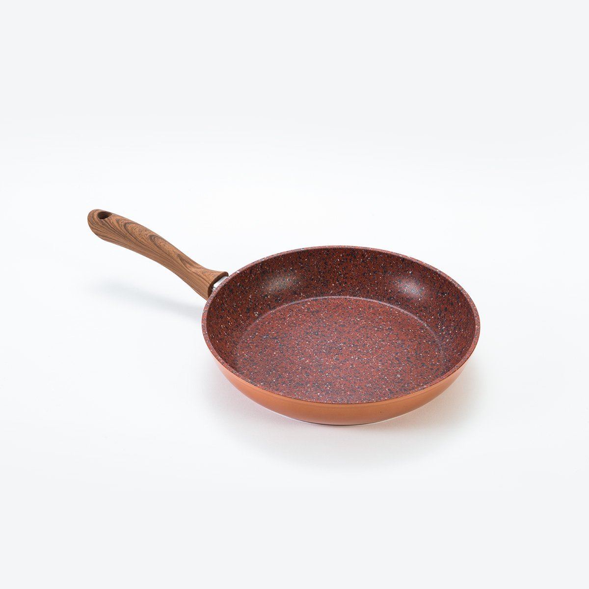 JML Copper Stone Pans NonStick & Hard Wearing with Wood Effect Handle