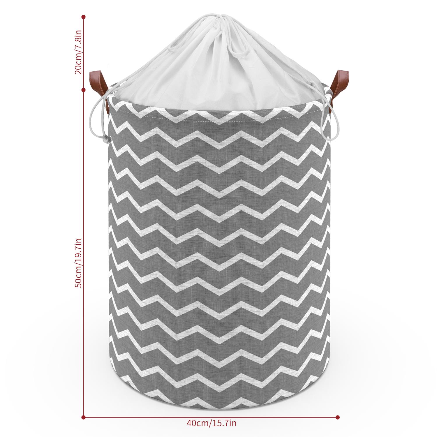 Vinsani Freestanding Laundry Basket Storage Sorter with Drawstring Lid - Picture 97 of 111