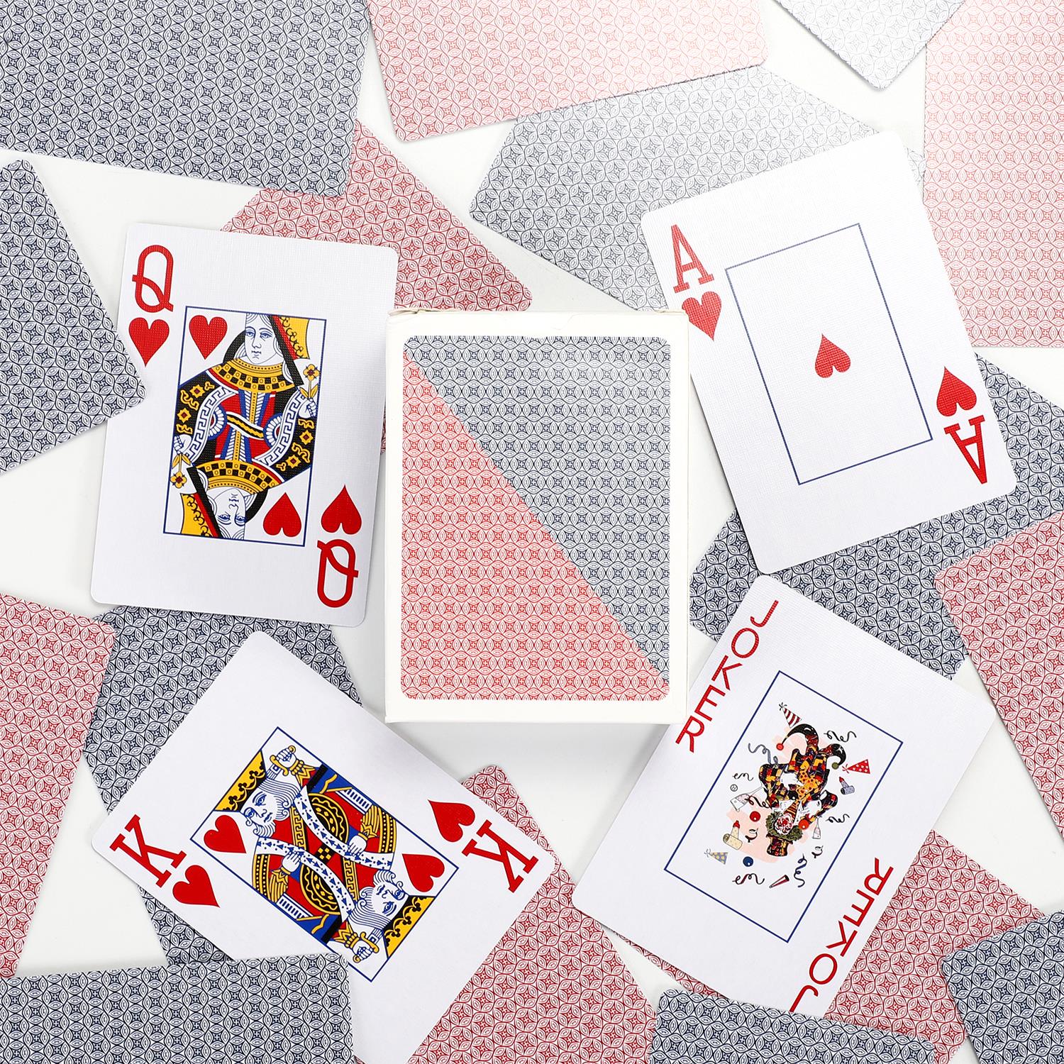 Vinsani Traditional Check Poker Casino Plastic Coated Playing Cards Decks - Picture 5 of 49