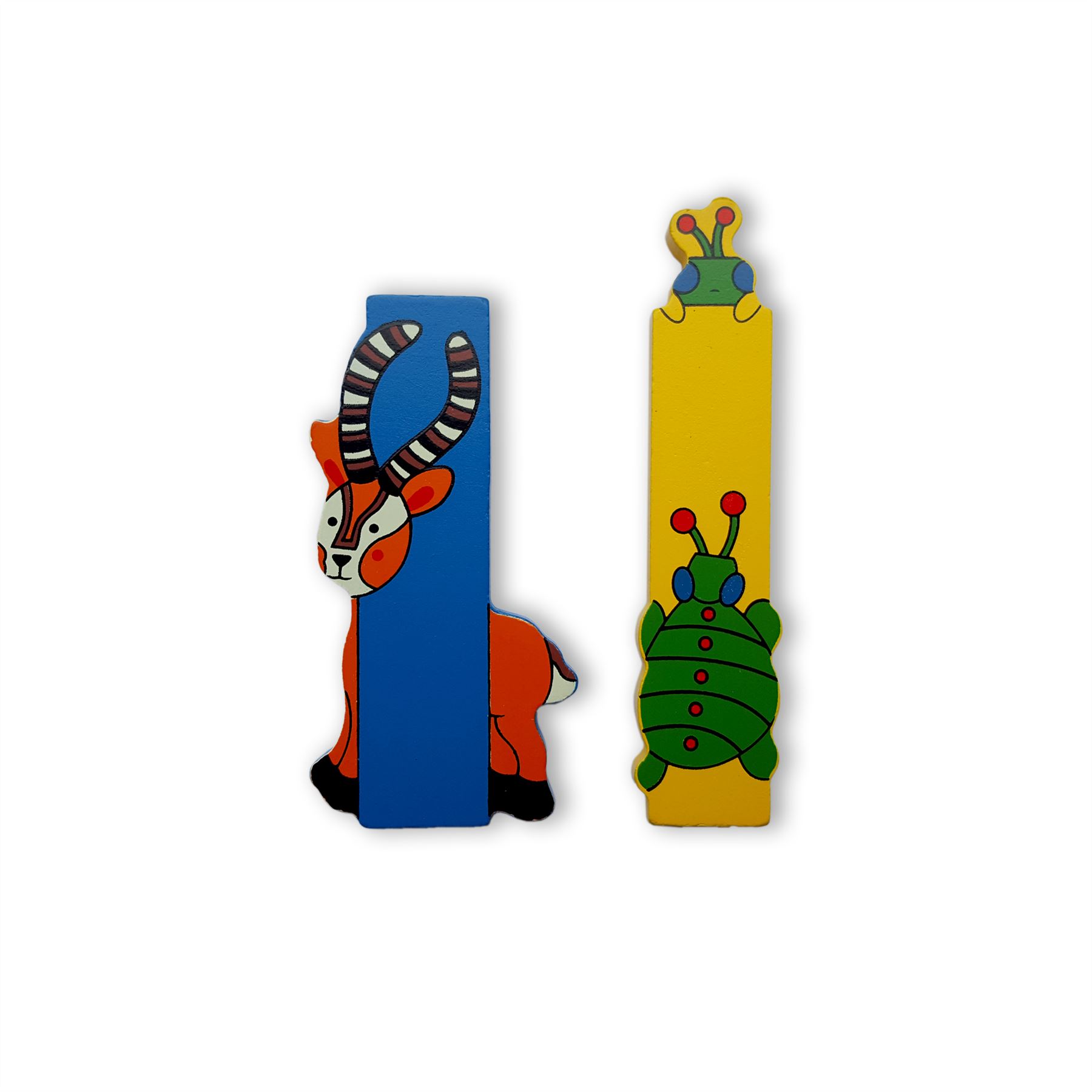 vinsani wooden jungle animal upper case alphabet letters self adhesive