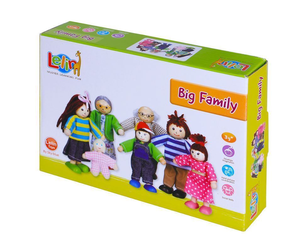 Educational Games Educational Toys Lelin Wooden Wood Big Family