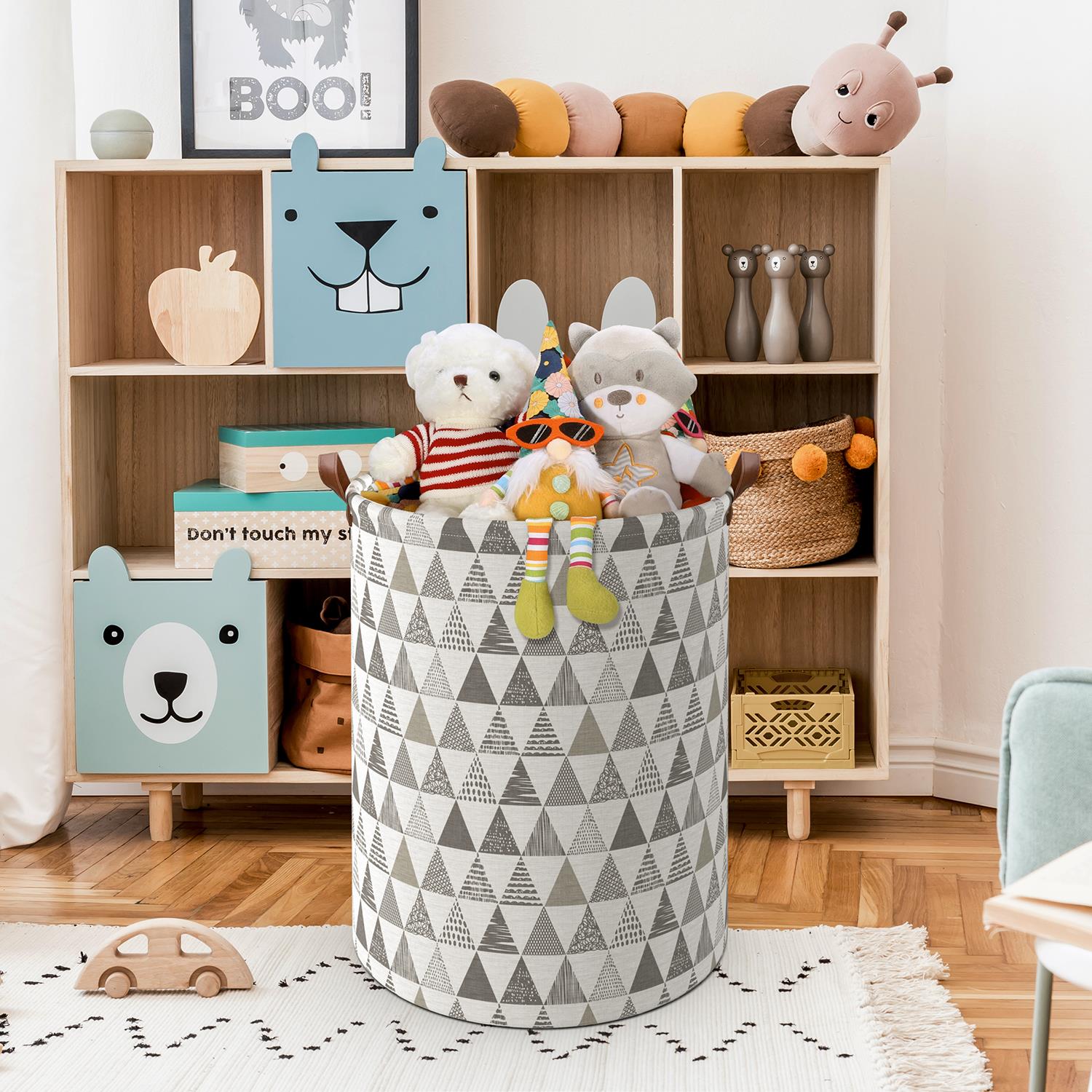 Vinsani Freestanding Laundry Basket Storage Sorter with Drawstring Lid - Picture 81 of 111