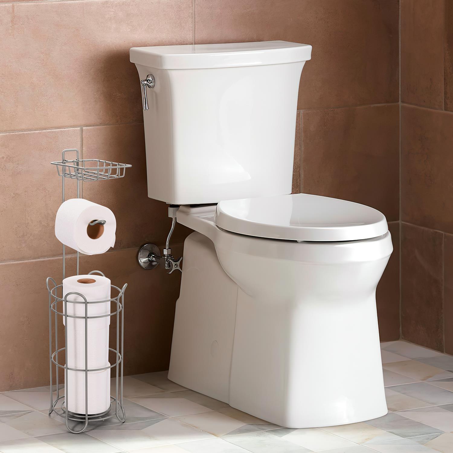 Vinsani Free Standing Toilet Paper Tissue Paper Roll Holder - Picture 37 of 39