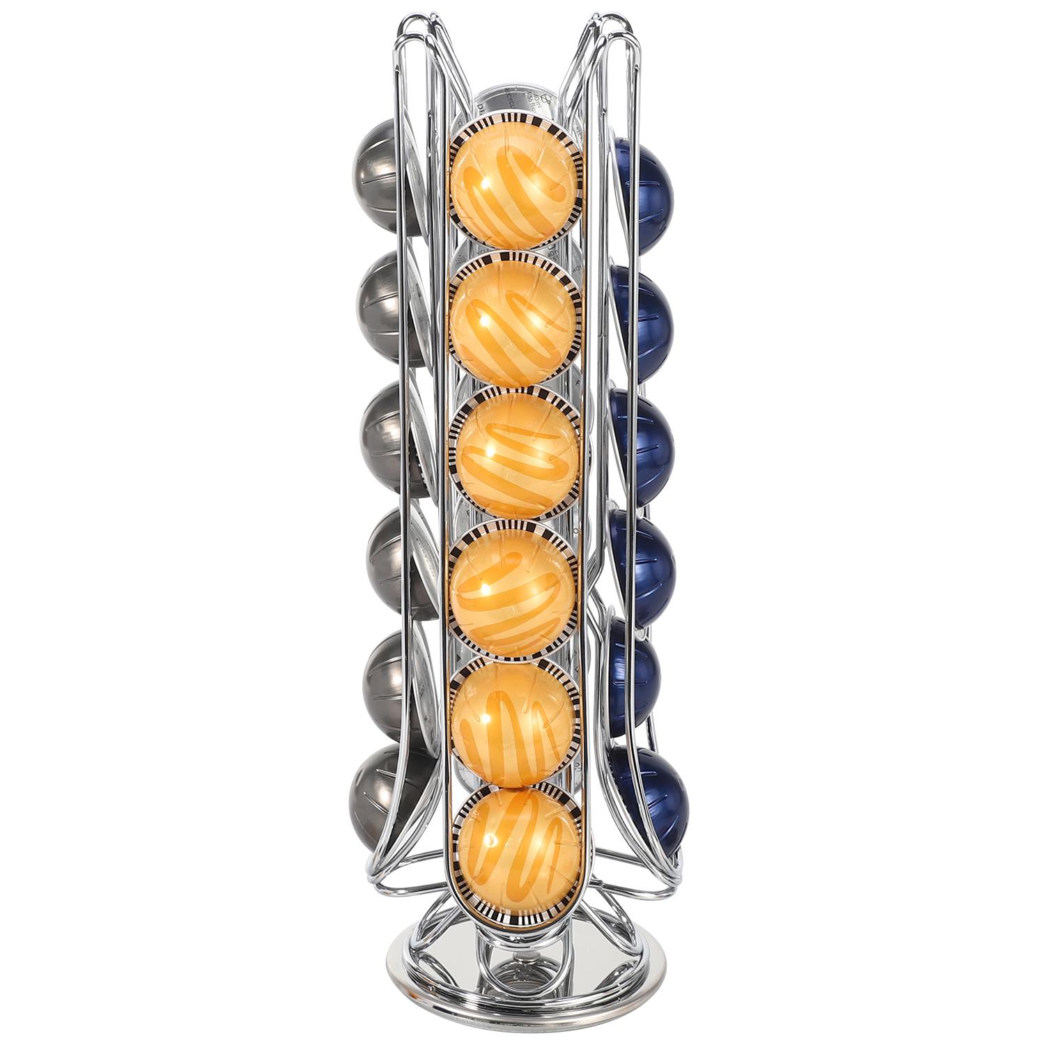 Vinsani 24 Coffee Pod Holder Rotating Nespresso Vertuo Vertuoline Capsules - Picture 25 of 25