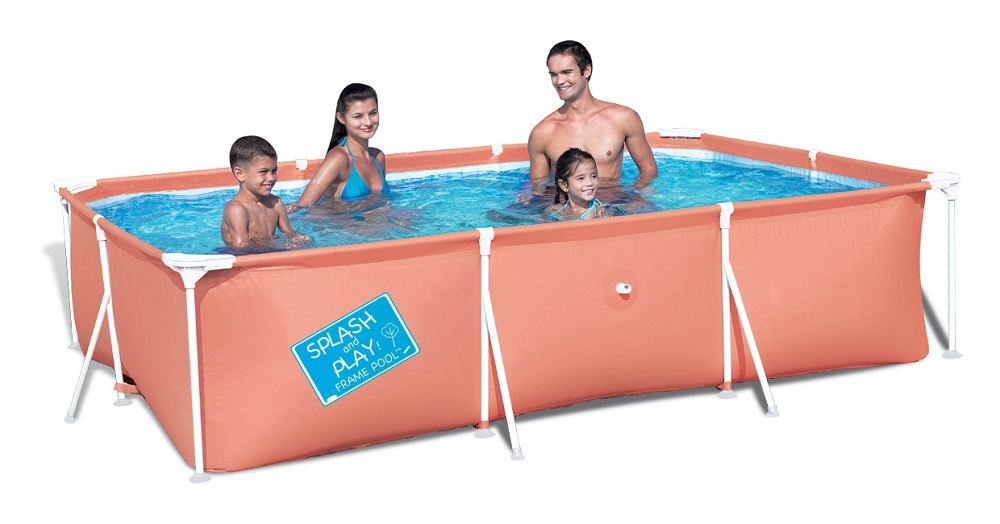 BESTWAY MY FIRST FRAME ORANGE SWIMMING POOL FAMILY GARDEN OUTDOOR
