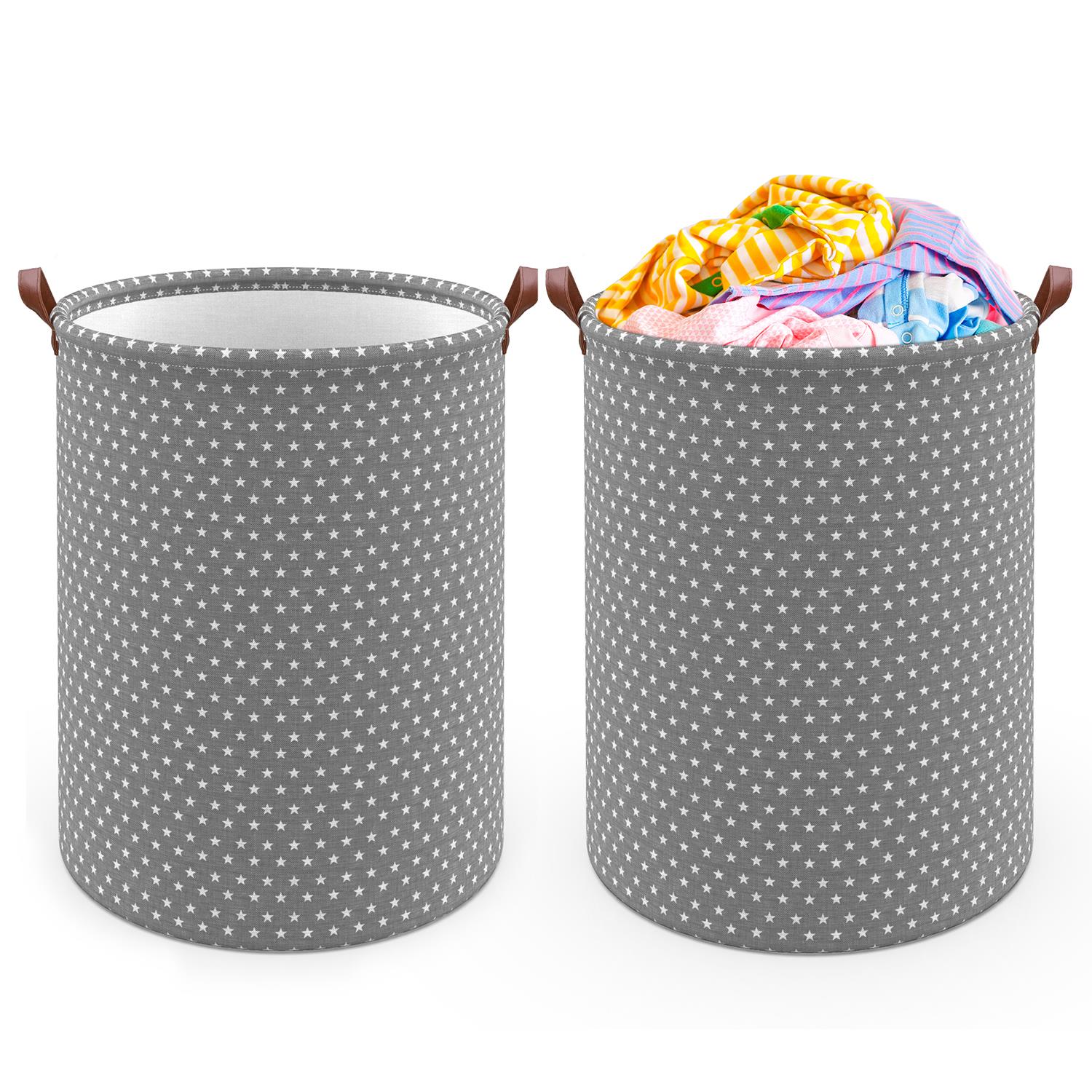 Vinsani Freestanding Laundry Basket Storage Sorter with Drawstring Lid - Picture 65 of 111