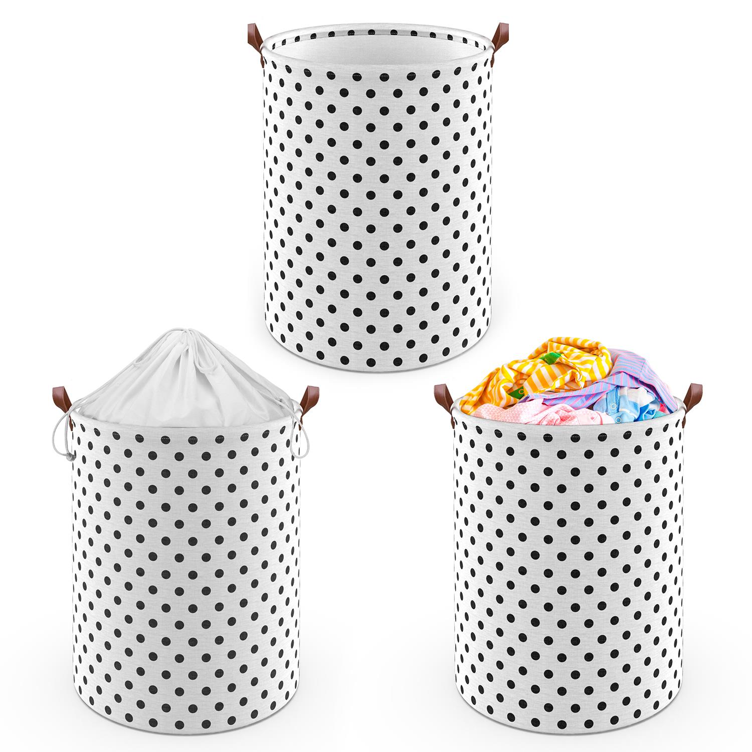 Vinsani Freestanding Laundry Basket Storage Sorter with Drawstring Lid - Picture 45 of 111