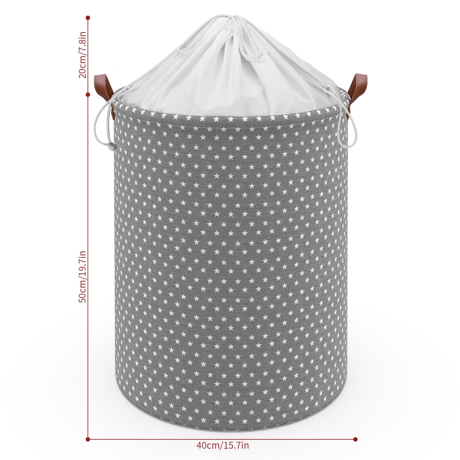 Vinsani Freestanding Laundry Basket Storage Sorter with Drawstring Lid - Picture 64 of 111