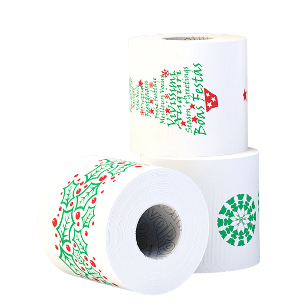 Renova White Print 3 Ply Christmas Xmas Toilet Tissue Paper 9 Rolls eBay