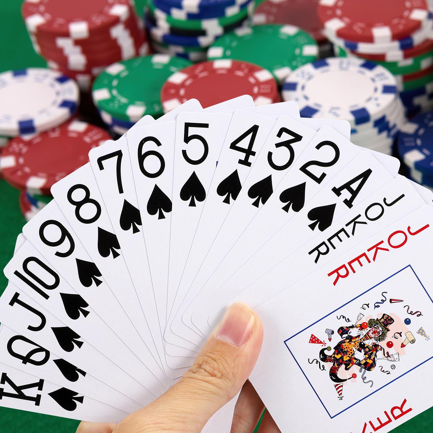 Vinsani Traditional Motorbike Poker Casino Plastic Coated Playing Cards Decks - Picture 24 of 49