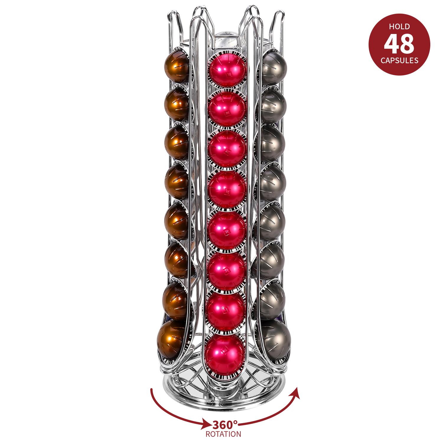 Vinsani 48 Coffee Pod Holder Rotating for Nespresso Vertuo Vertuoline Capsules - Picture 16 of 25