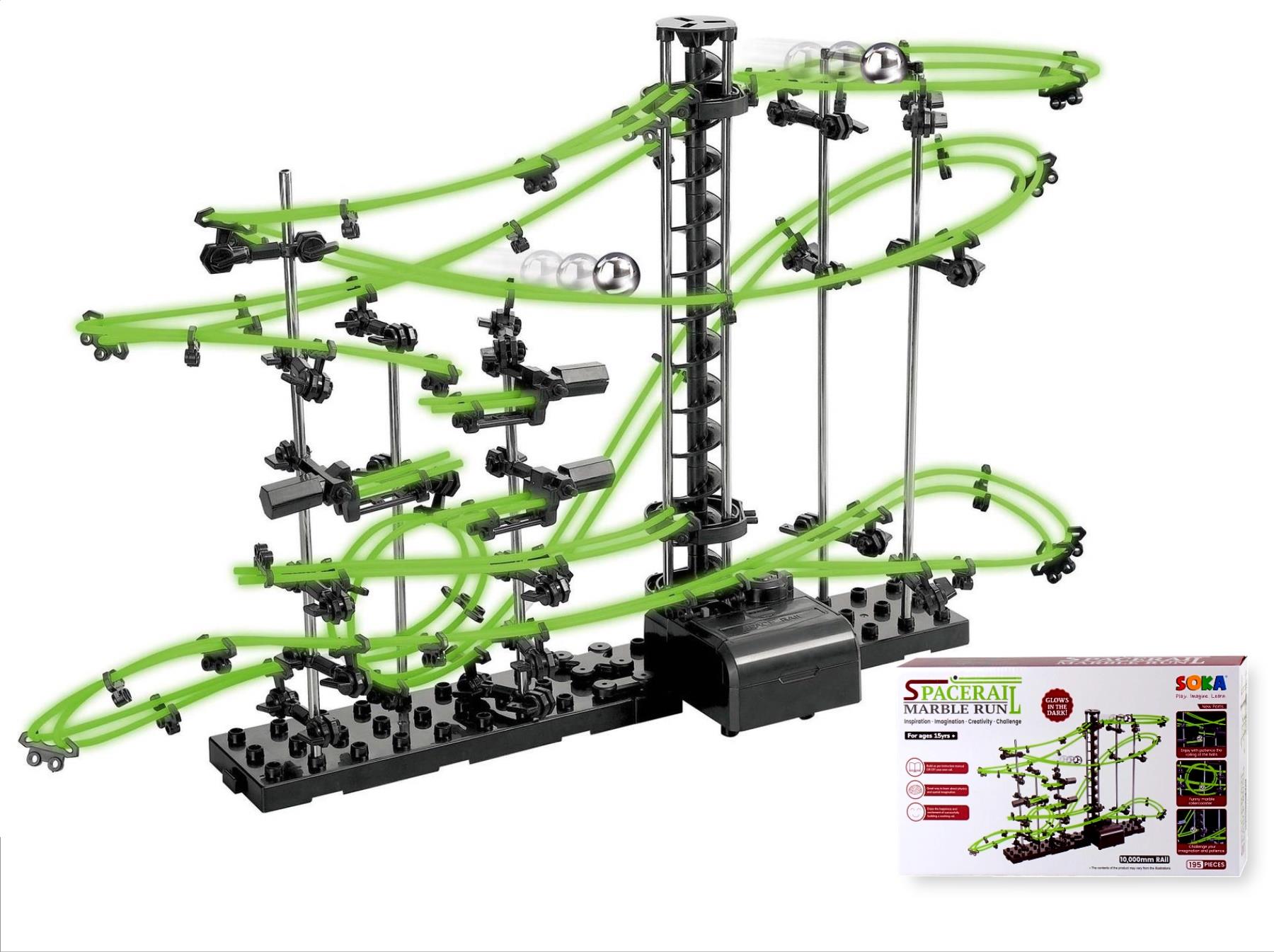 glow in the dark marble run