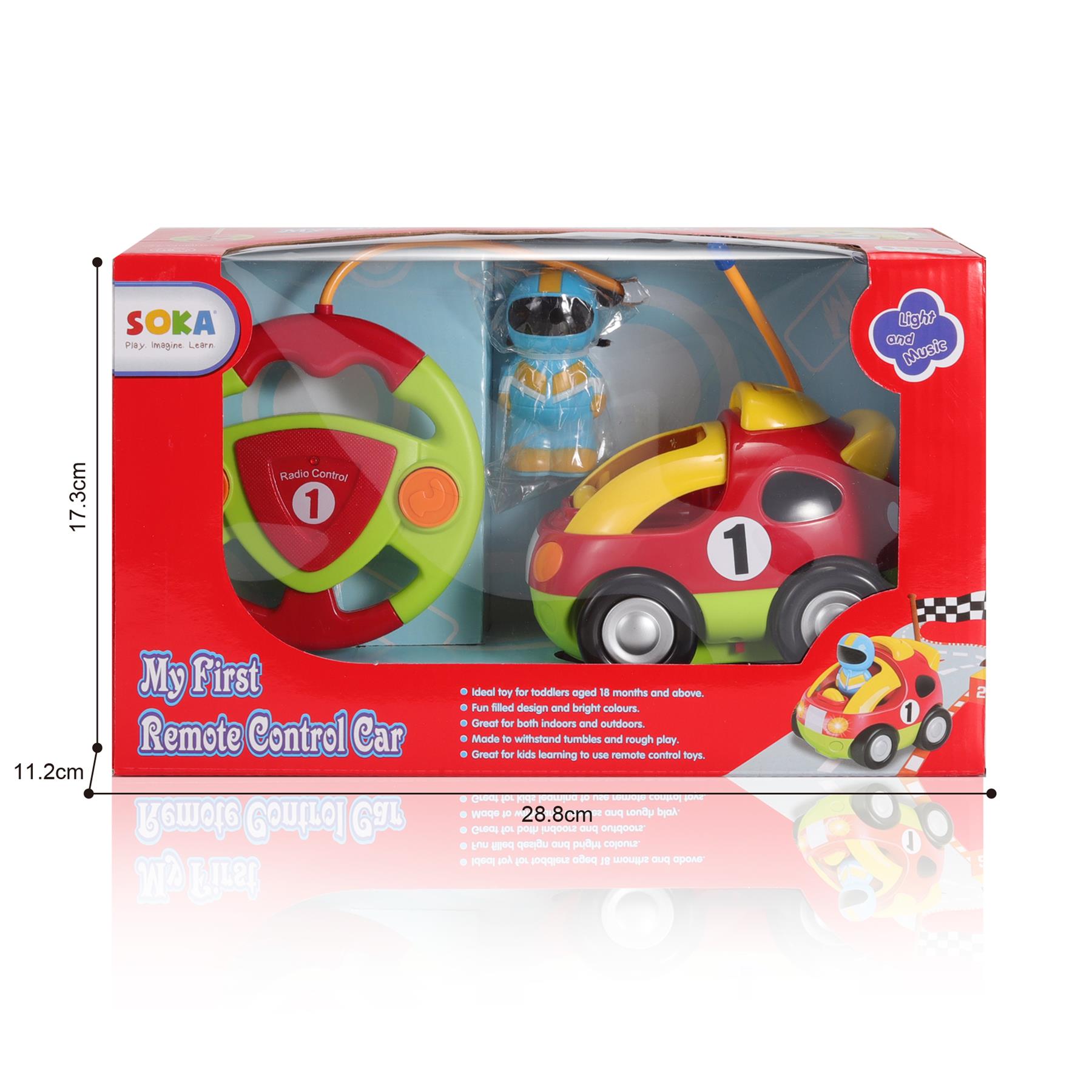 SOKA My First Remote Controlled Car for Toddlers with Light and Sound eBay