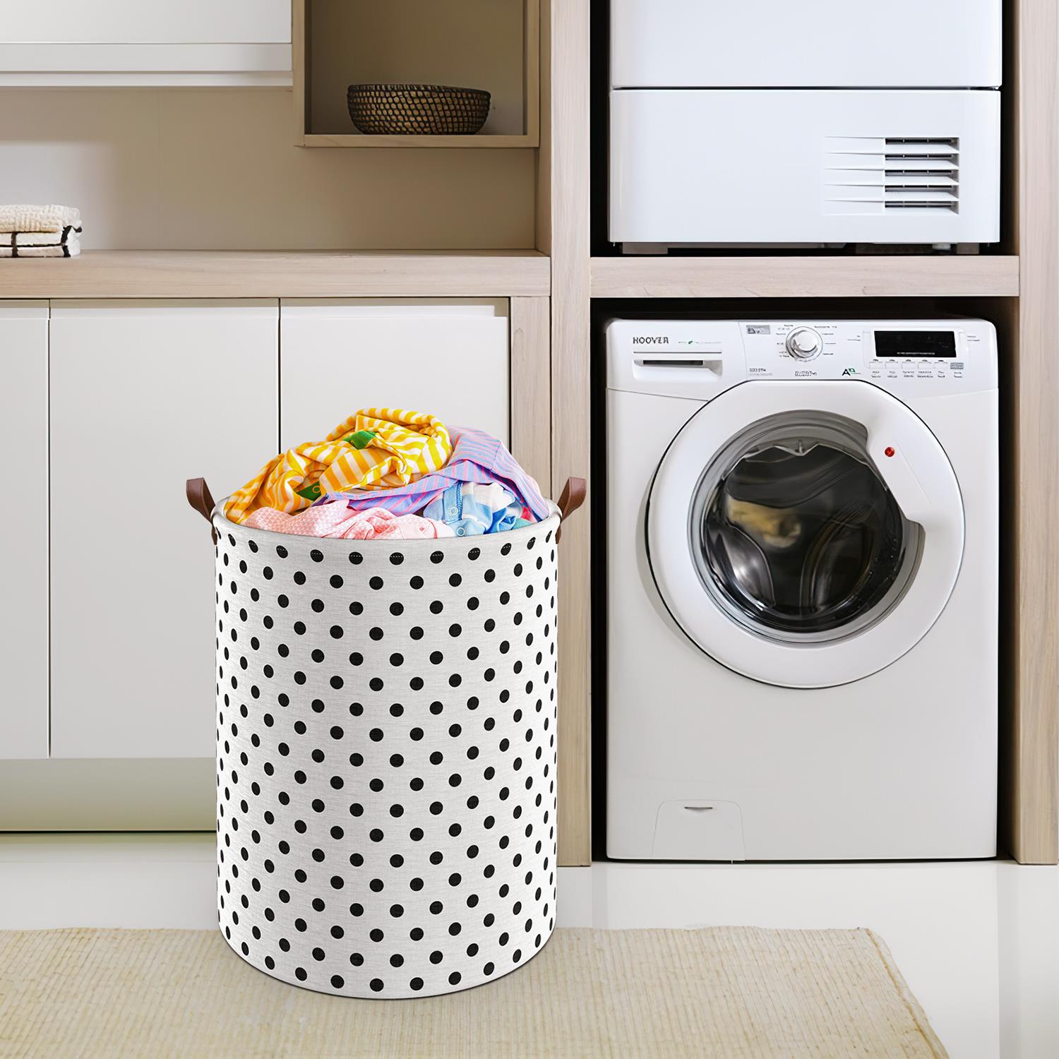 Vinsani Freestanding Laundry Basket Storage Sorter with Drawstring Lid - Picture 39 of 111