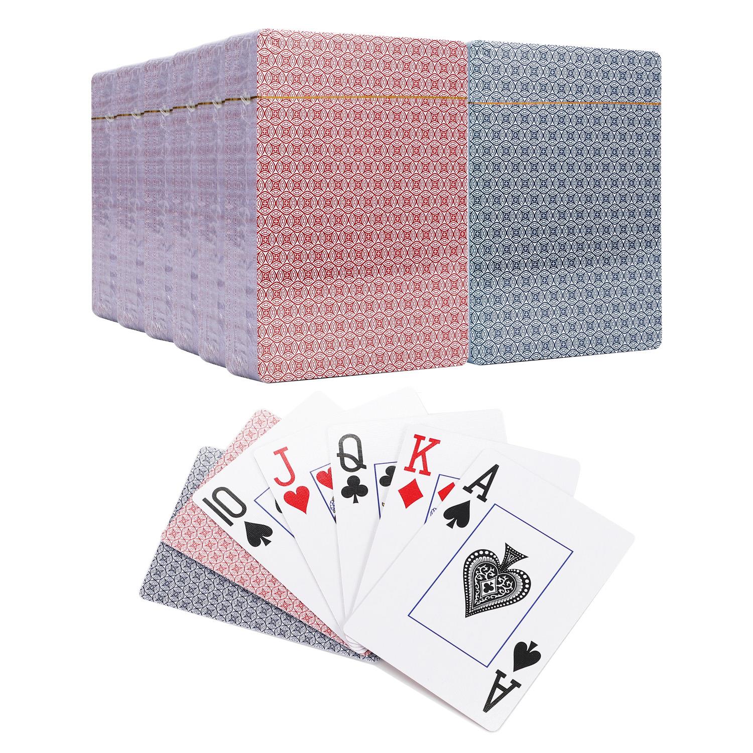 Vinsani Traditional Check Poker Casino Plastic Coated Playing Cards Decks - Picture 38 of 49