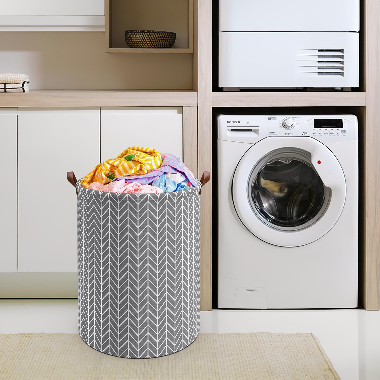 Vinsani Freestanding Laundry Basket Storage Sorter with Drawstring Lid - Picture 6 of 111