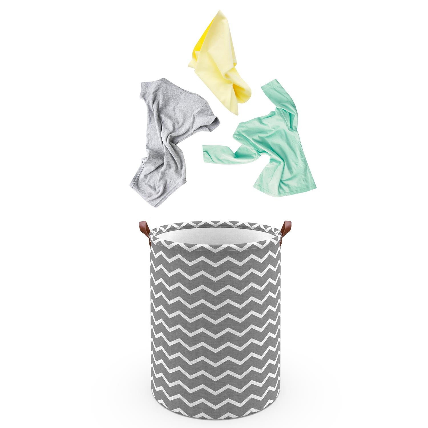 Vinsani Freestanding Laundry Basket Storage Sorter with Drawstring Lid - Picture 99 of 111