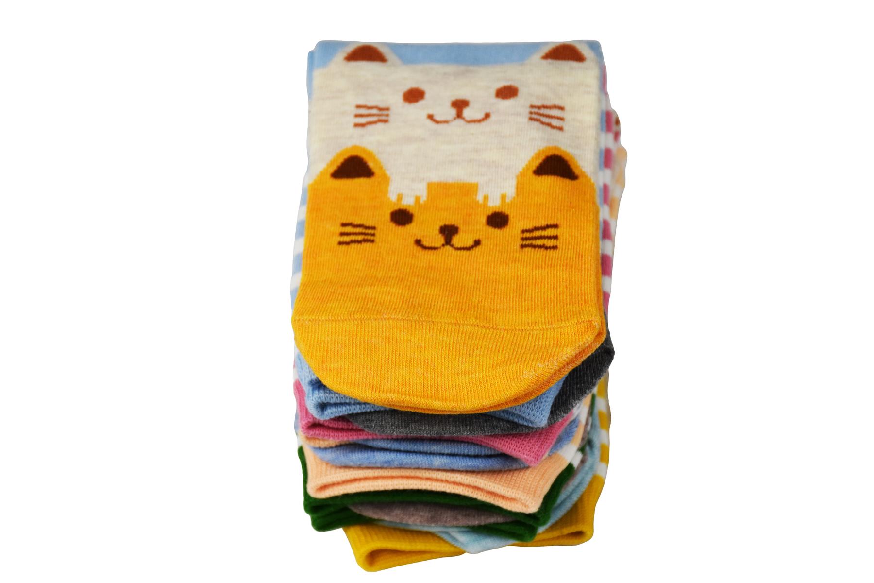 Vinsani® Cat Dog Owl Pet Animal Cute Print Socks 5 Pairs Pack - OneSize Fits all - Picture 55 of 63