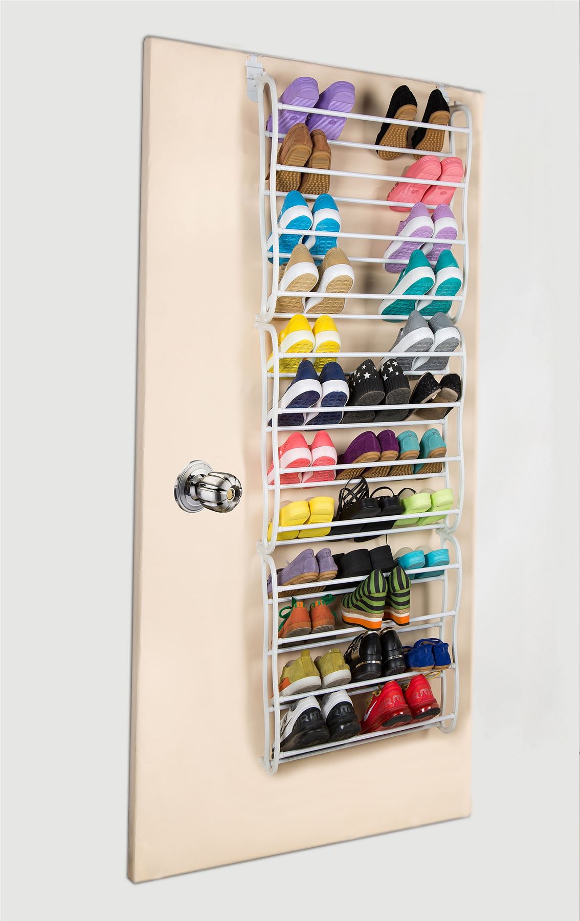 sentinel vinsani 12 tier over the door shoe rack hanging organiser 36 pair white - Over The Door Shoe Rack sentinel vinsani 12 tier over the door shoe rack hanging organiser 36 pair white - Over The Door Shoe Rack