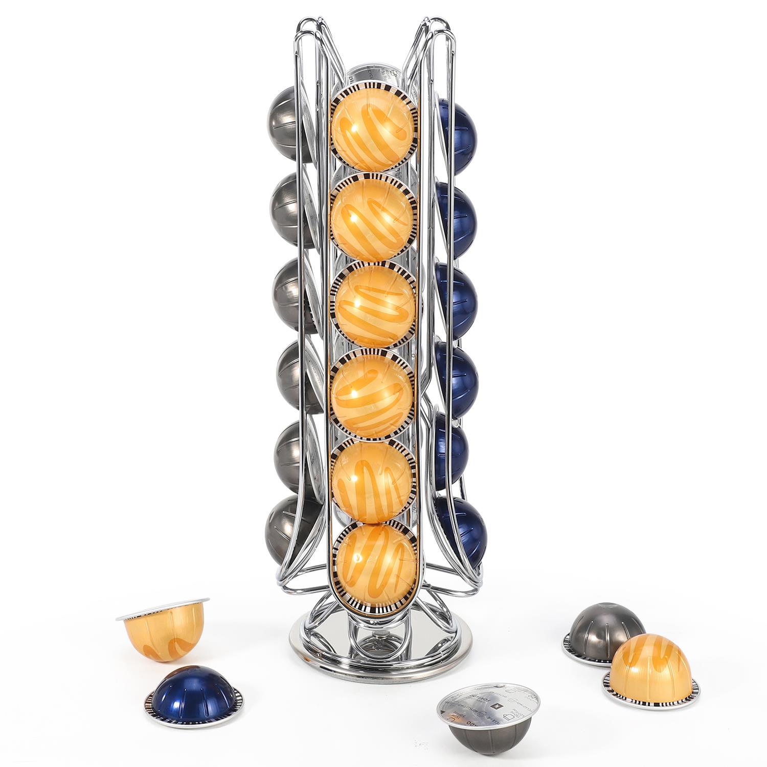 Vinsani 24 Coffee Pod Holder Rotating Nespresso Vertuo Vertuoline Capsules - Picture 14 of 25