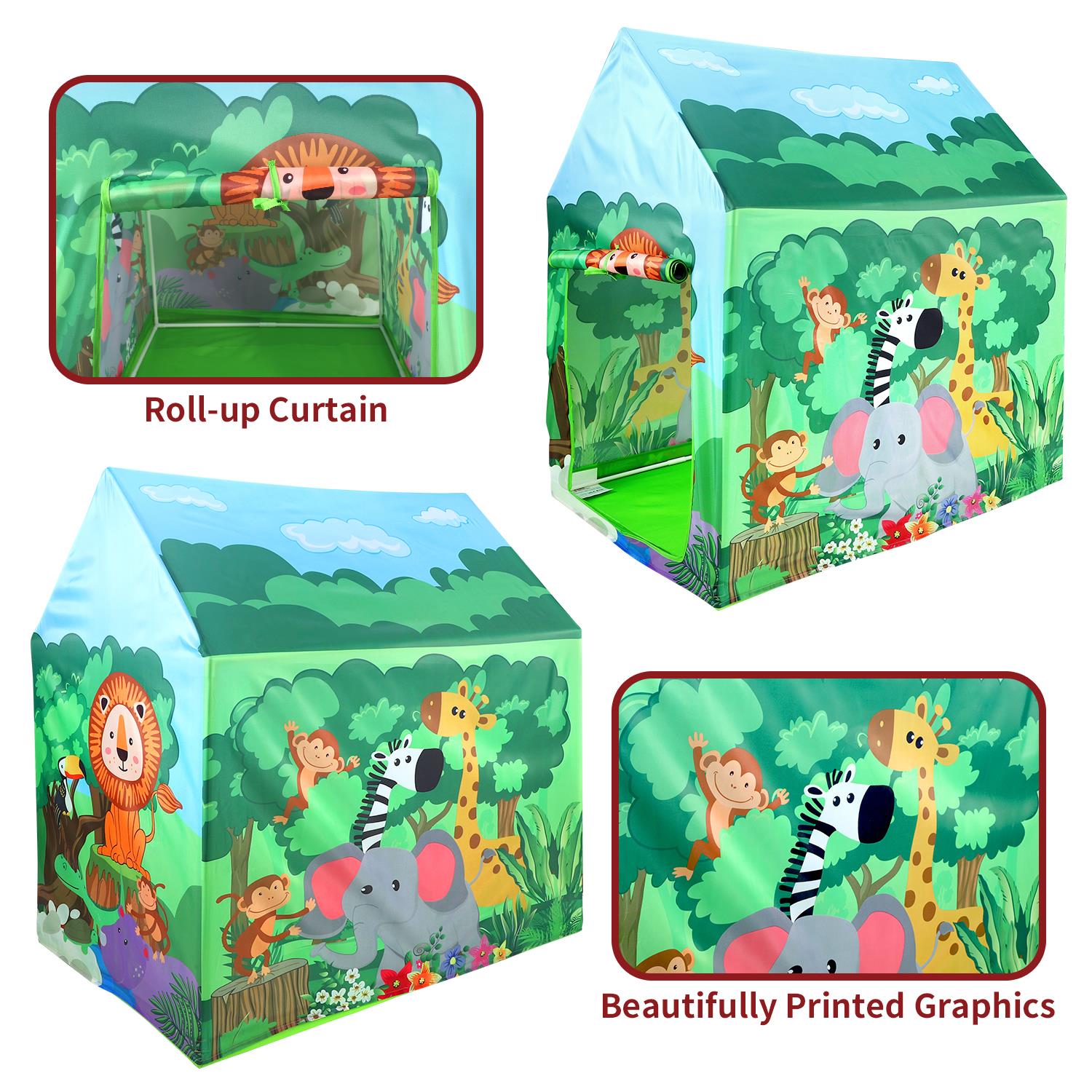 SOKA Playhouse for Kids Indoor Outdoor Foldable Play Tent Home Camping Beach - Produktbild 5