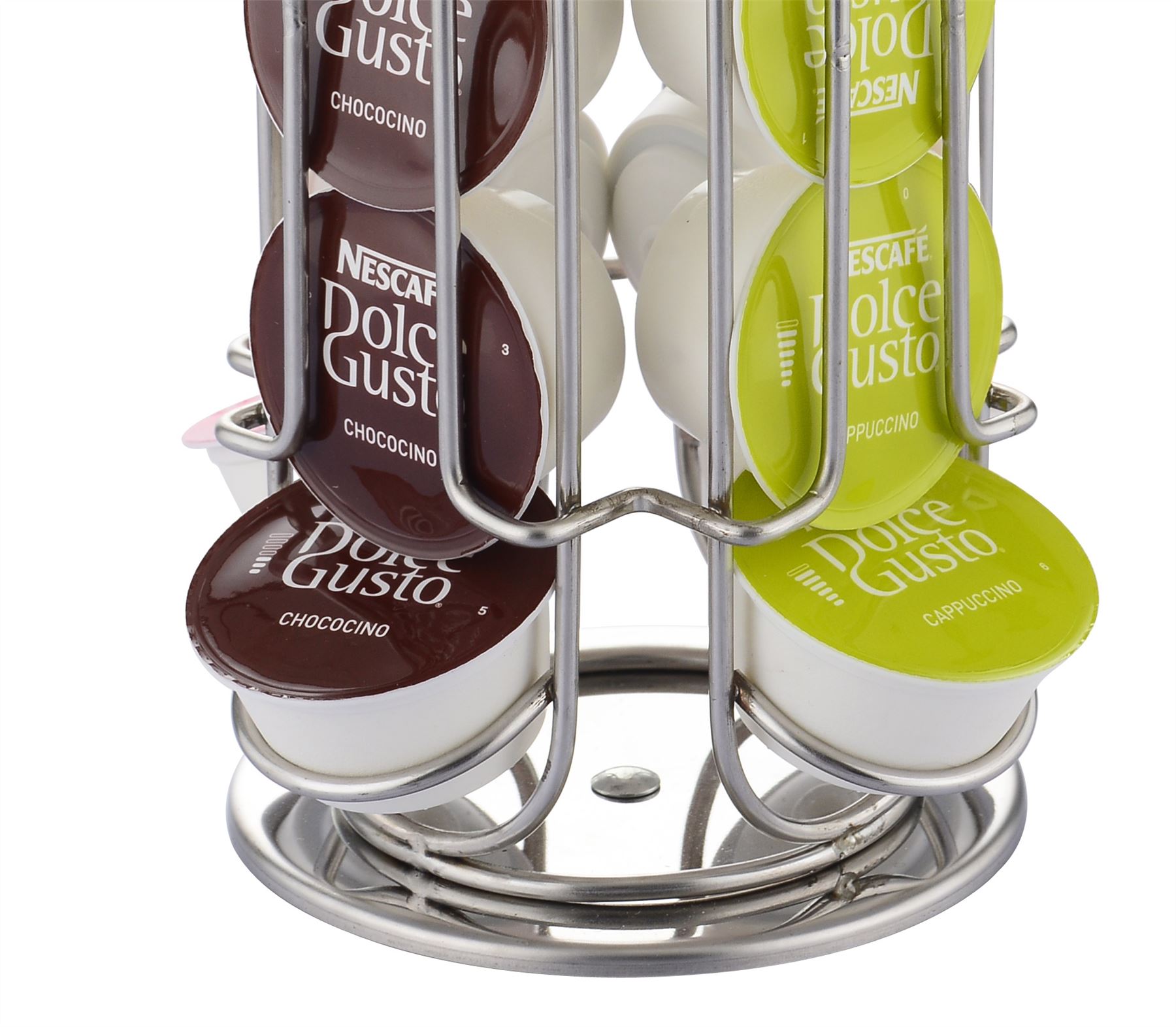 Vinsani Rotating Coffee Capsule Pod Stackable Holder Tower Rack Storage