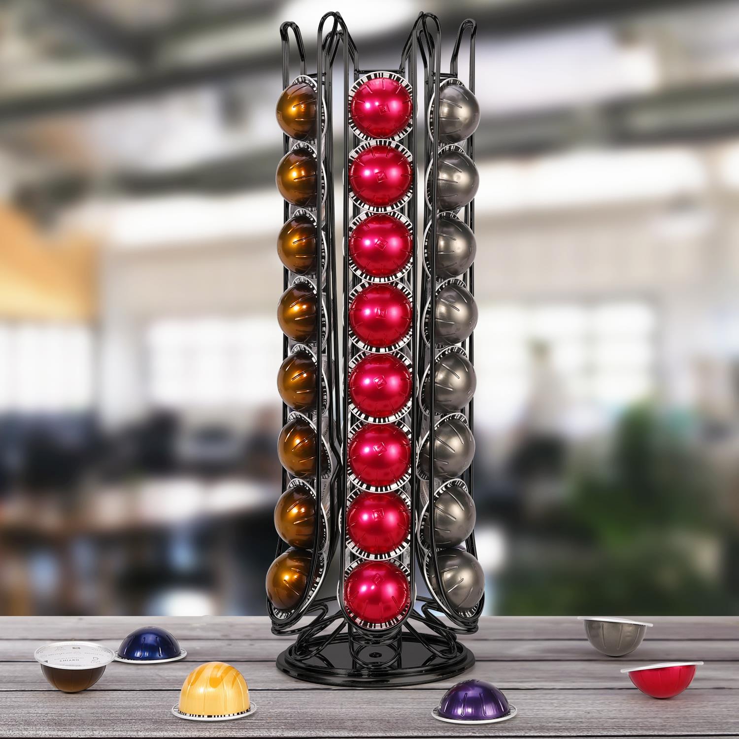 Vinsani 48 Coffee Pod Holder Rotating for Nespresso Vertuo Vertuoline Capsules - Picture 5 of 25