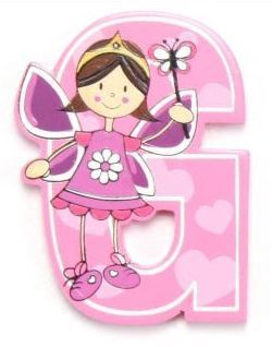 Vinsani Wooden Fairy Alphabet Letters Personalised Bedroom Wall Door Name - Picture 8 of 27