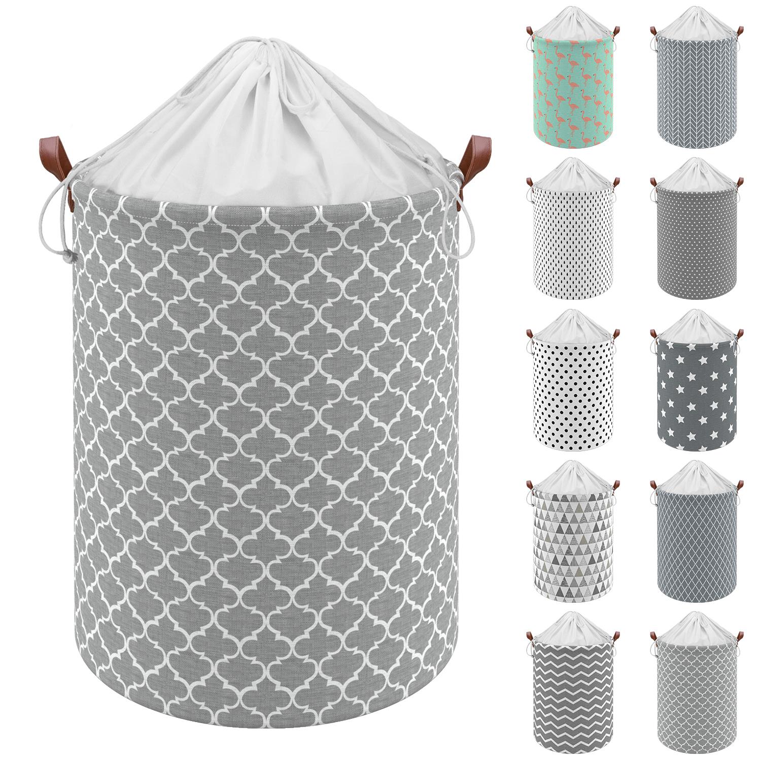 Vinsani Freestanding Laundry Basket Storage Sorter with Drawstring Lid - Picture 46 of 111