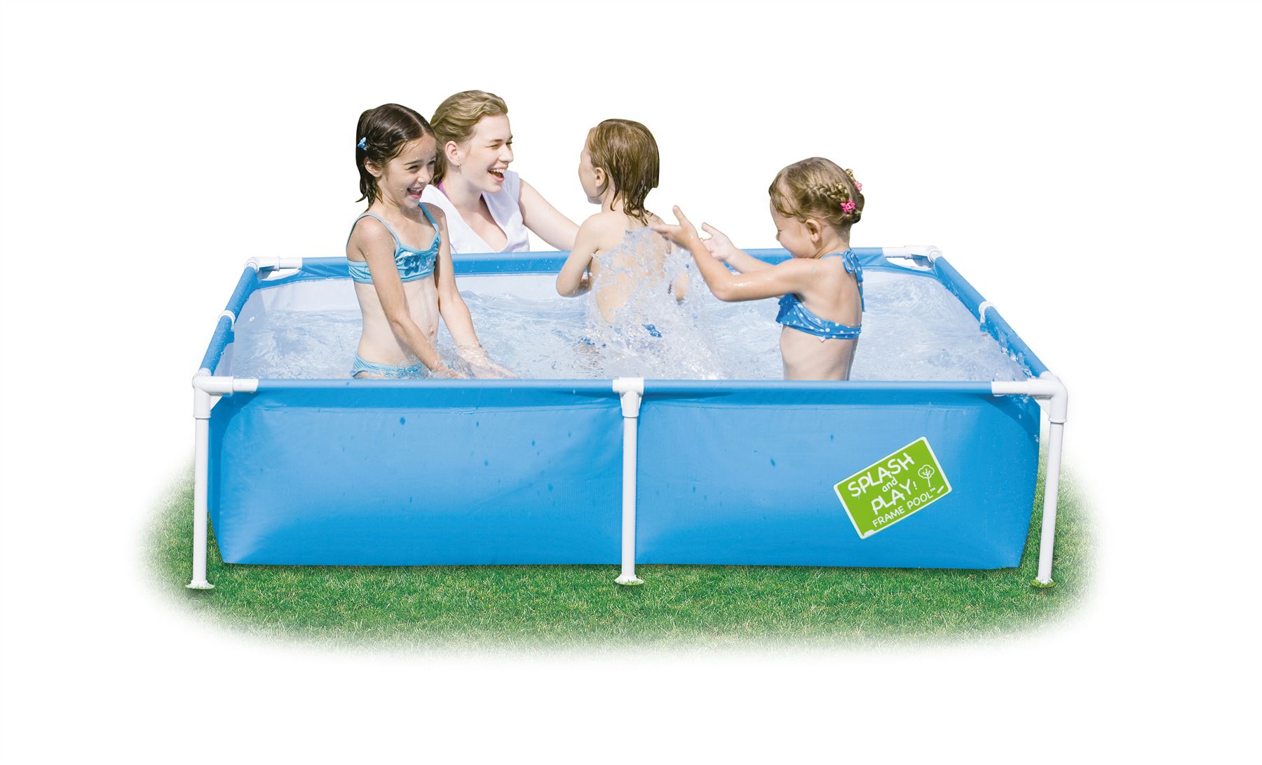BESTWAY MY FIRST FRAME ORANGE SWIMMING POOL FAMILY GARDEN OUTDOOR