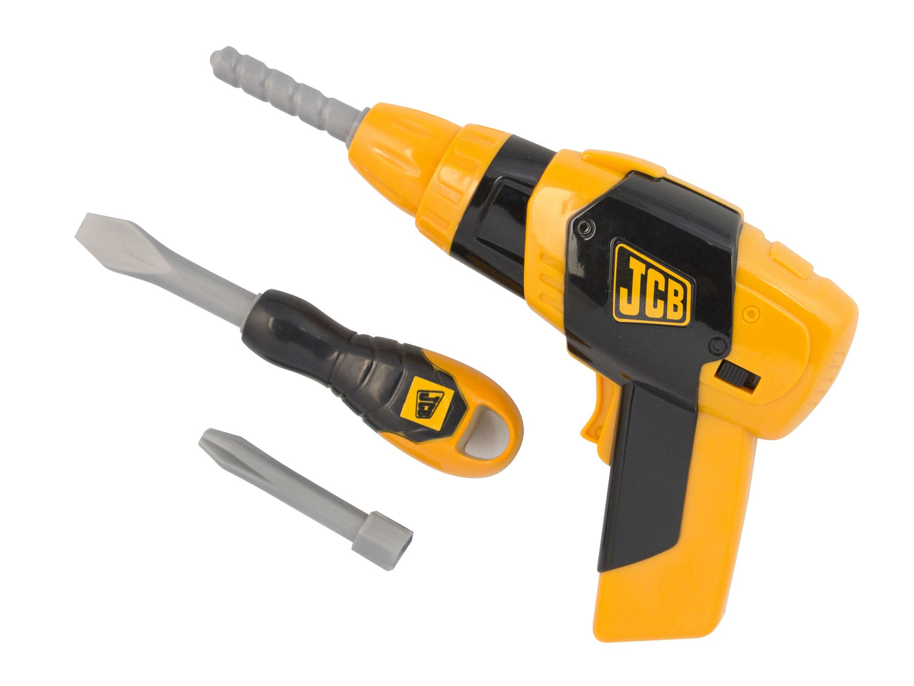 JCB Toy Tool Case & Bo Drill Battery Operated With Screwdriver Kit Set