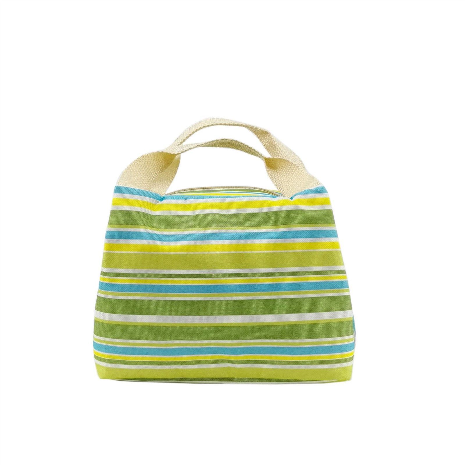 Vinsani Insulated Striped Canvas Thermal Lunch Bag eBay